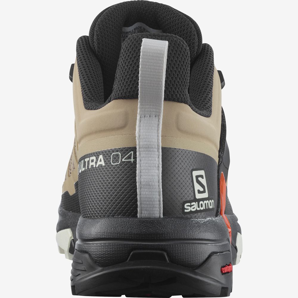 Beige Men's Salomon X ULTRA 4 Hiking Shoes | 753-NAYFJB