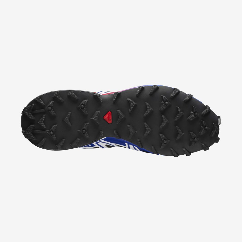 Black / Blue Men's Salomon SPEEDCROSS 3 Sneakers | 310-OPHAVD