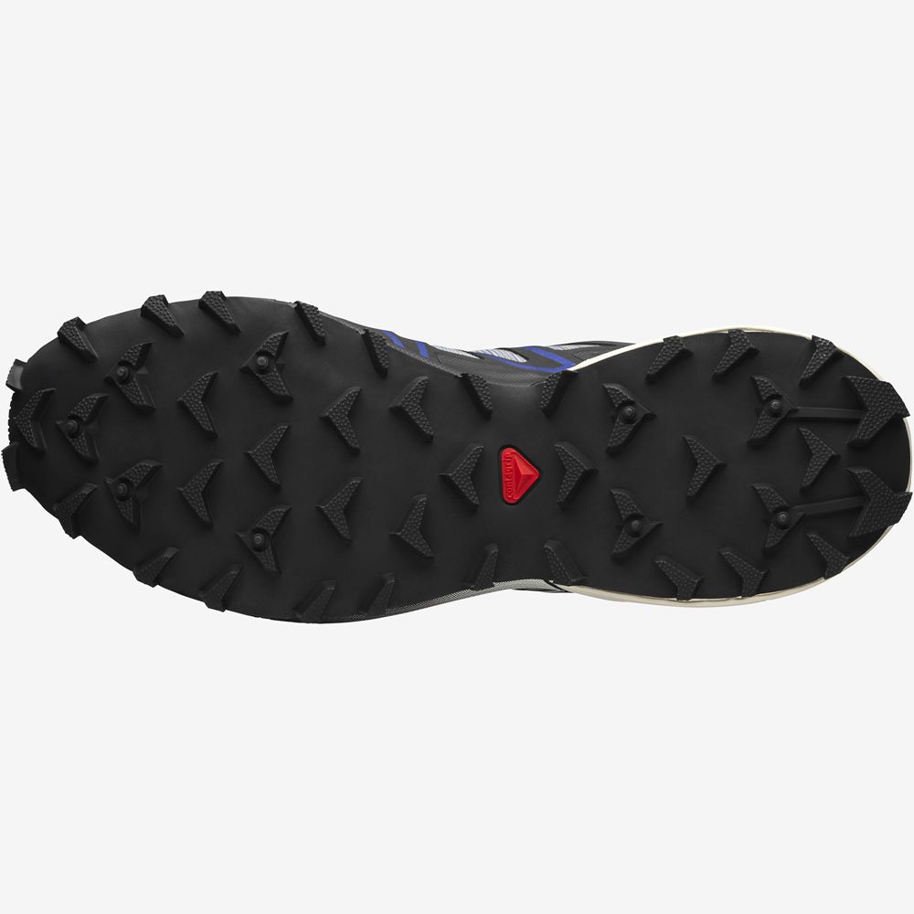 Black / Blue Men's Salomon SPEEDCROSS 3 Sneakers | 962-EODUJF
