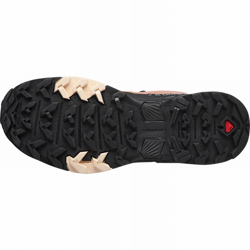 Black / Cream Women's Salomon X ULTRA 4 GORE-TEX Hiking Shoes | 047-LKCNSW