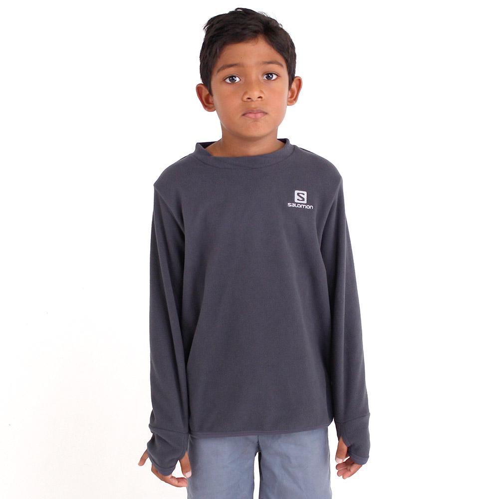 Black Kids' Salomon KABRU B Midlayers | 463-HKMVIB