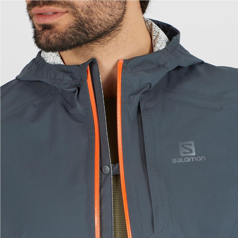 Black Men's Salomon BONATTI WP JKT M Jackets | 795-FYMLKB