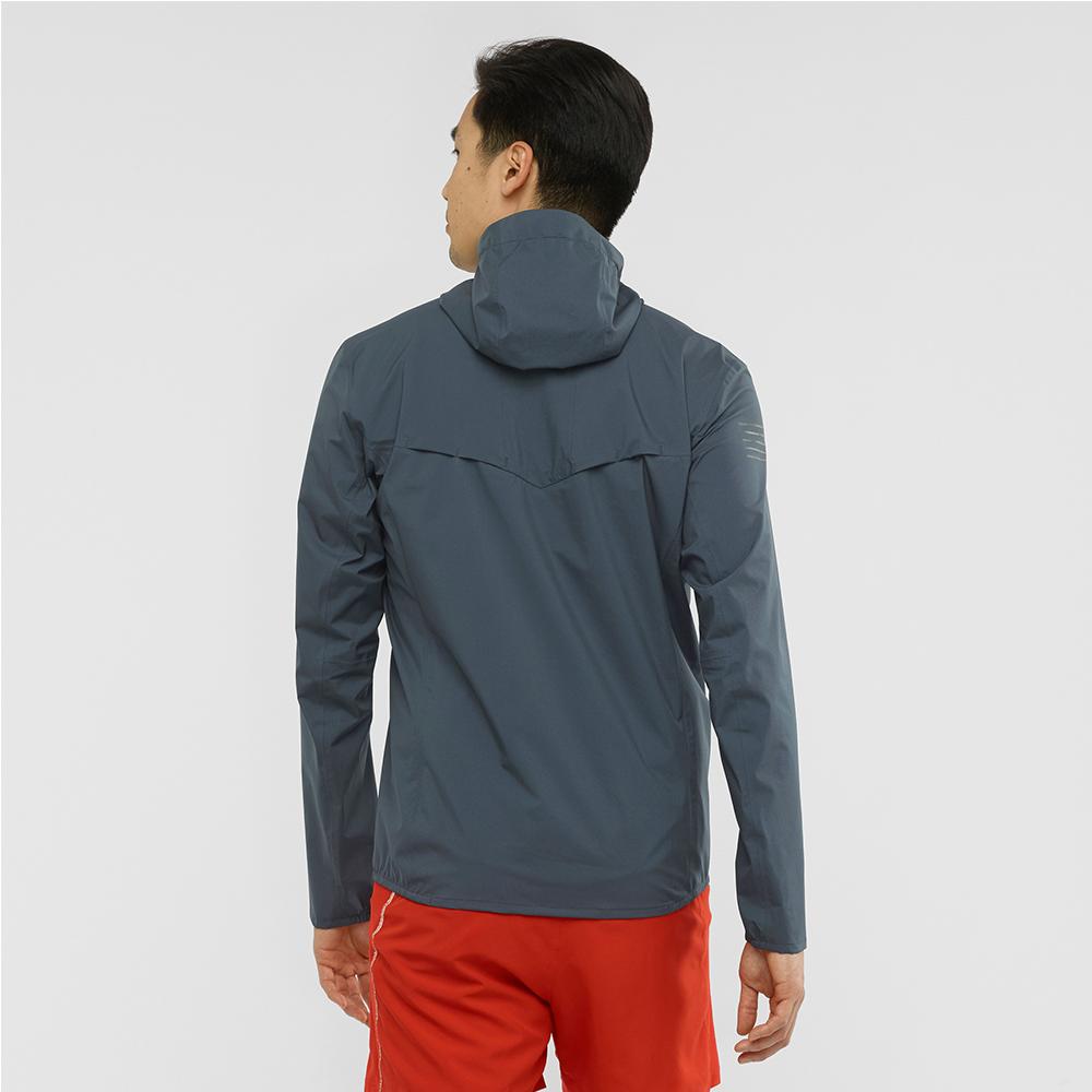Black Men's Salomon BONATTI WP JKT M Jackets | 795-FYMLKB
