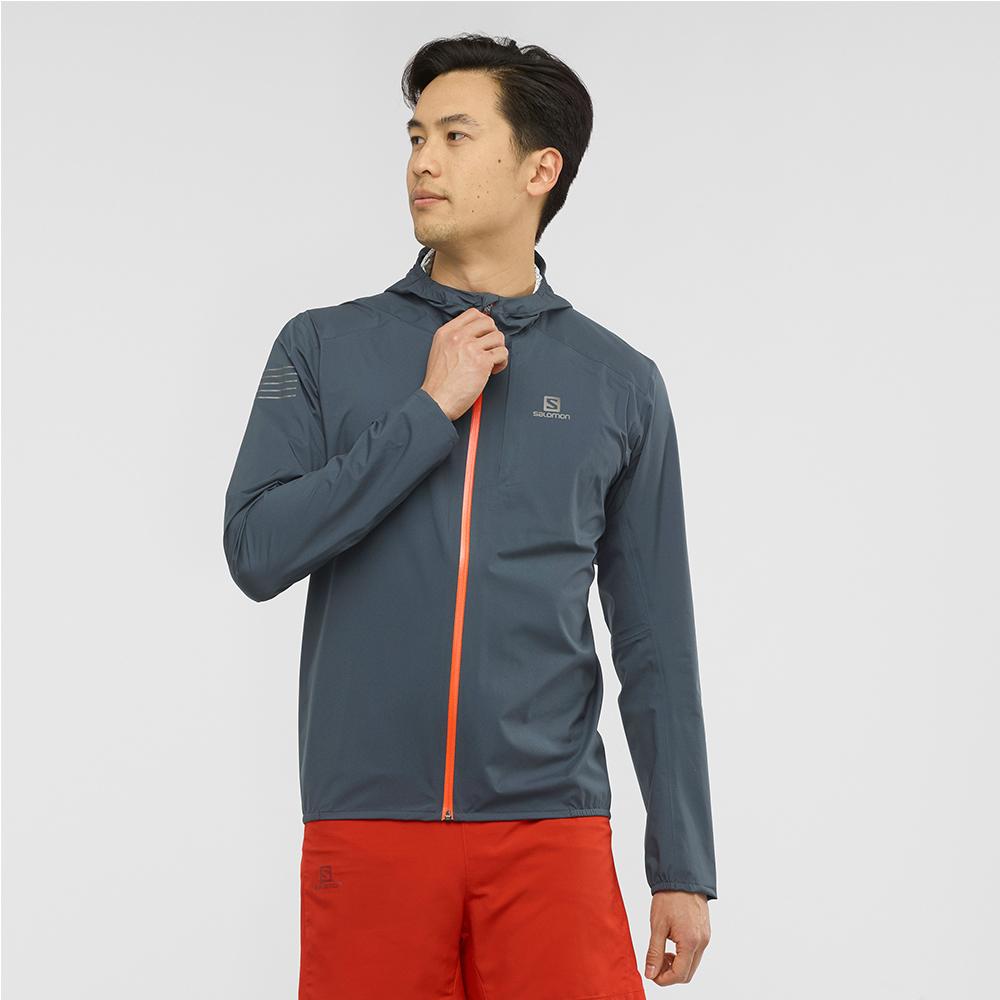 Black Men's Salomon BONATTI WP JKT M Jackets | 795-FYMLKB