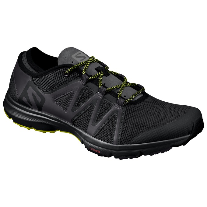 Black Men\'s Salomon CROSSAMPHIBIAN SWIFT Water Shoes | 839-OXAUWB