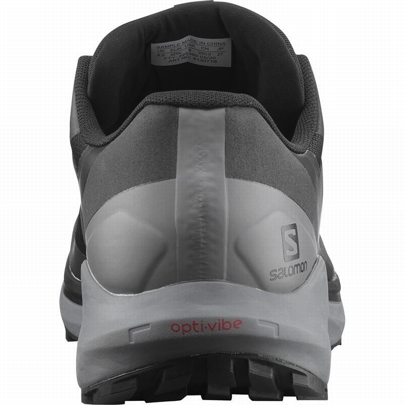 Black Men's Salomon SENSE RIDE 4 GORE-TEX INVISIBLE FIT Running Shoes | 816-SWUTHF