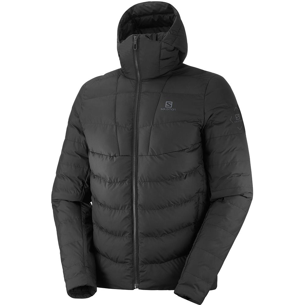 Black Men\'s Salomon SIGHT STORM HOODIE M Jackets | 475-BLOHUC