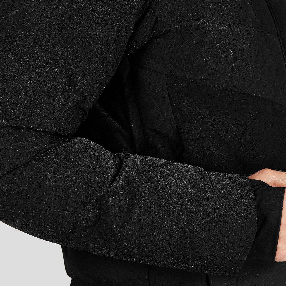Black Men's Salomon SNOWSHELTER Ski Jackets | 408-KYBDWR