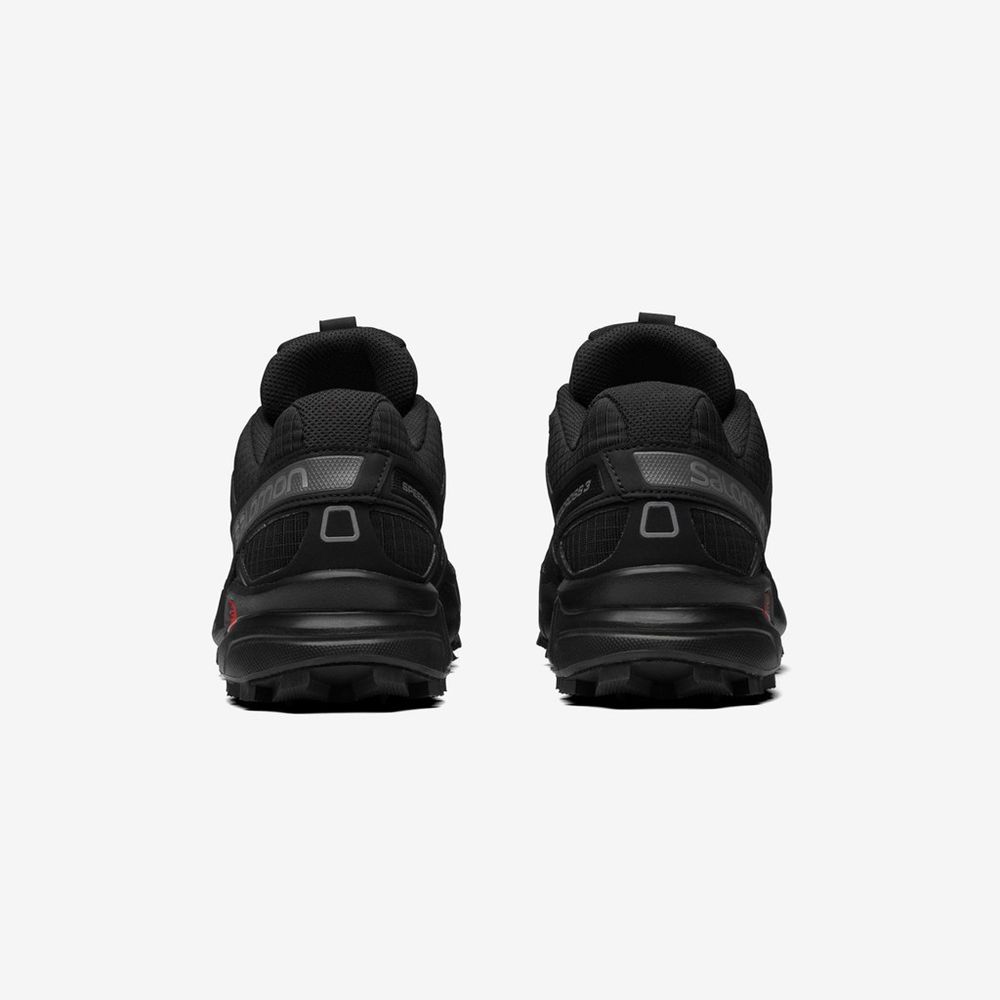 Black Men's Salomon SPEEDCROSS 3 Sneakers | 906-MYRJPC