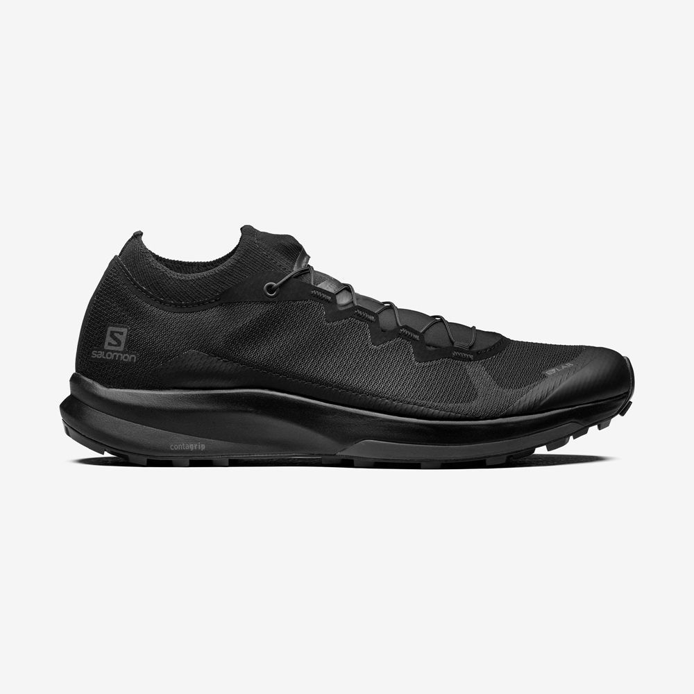 Black Men\'s Salomon S/LAB ULTRA 3 LTD Sneakers | 359-NJVWLT