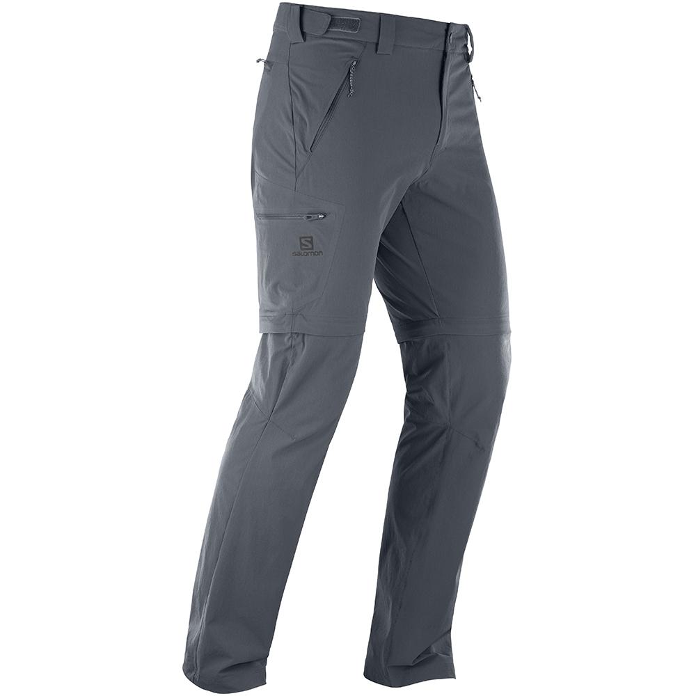 Black Men's Salomon WAYFARER STRAIGHT ZIP M Pants | 079-NODIQP