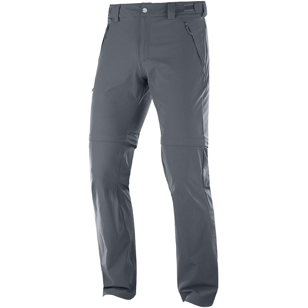 Black Men\'s Salomon WAYFARER STRAIGHT ZIP M Pants | 079-NODIQP