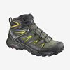 Black Men's Salomon X ULTRA 3 WIDE MID GORE-TEX Hiking Boots | 751-IEROFS