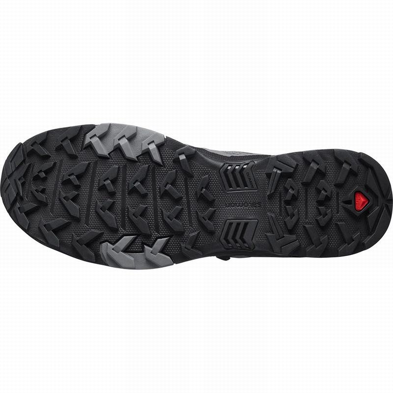 Black Men's Salomon X ULTRA 4 Hiking Shoes | 642-EHQAMP