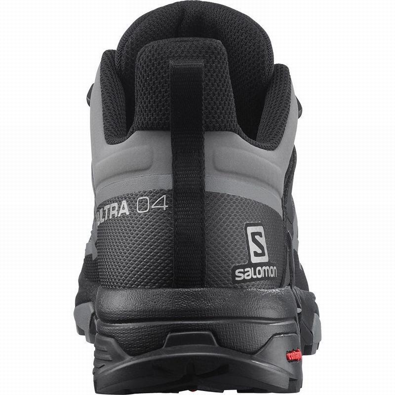 Black Men's Salomon X ULTRA 4 Hiking Shoes | 642-EHQAMP