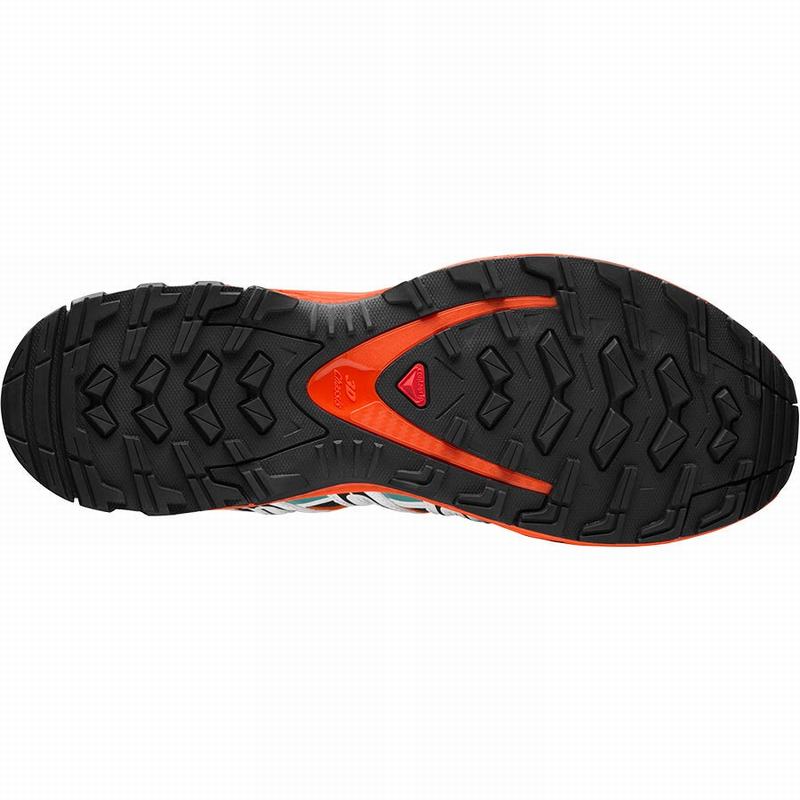 Black / Red Orange Men's Salomon XA PRO 3D Trail Running Shoes | 135-DJKUGE