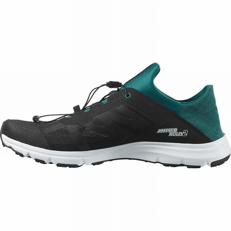 Black / White Men's Salomon AMPHIB BOLD 2 Water Shoes | 584-IFRCGQ
