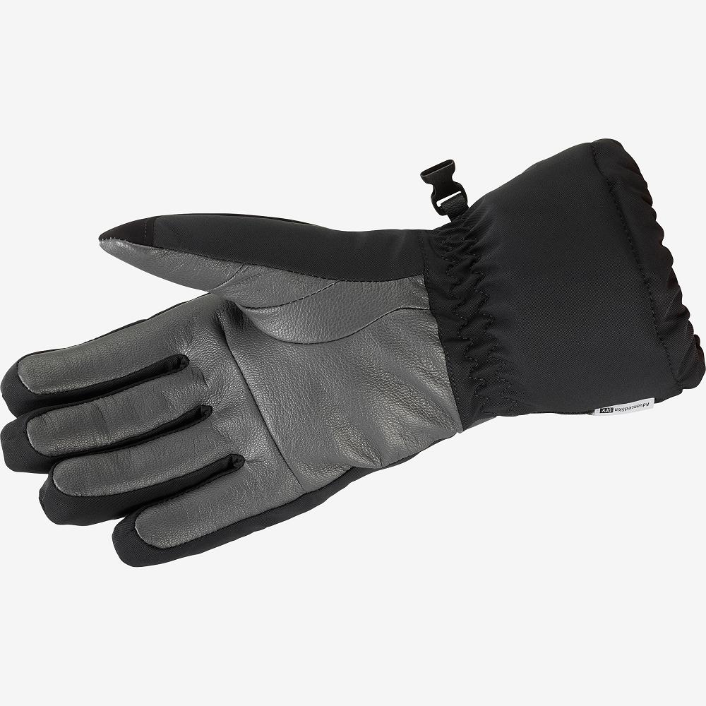 Black Women's Salomon PROPELLER LONG W Gloves | 729-CHNRGL