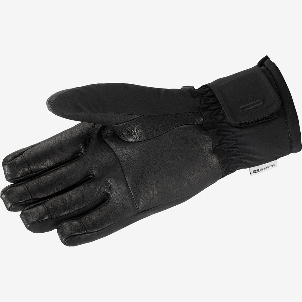 Black Women's Salomon PROPELLER PLUS GLOVE Gloves | 936-CVOMKY