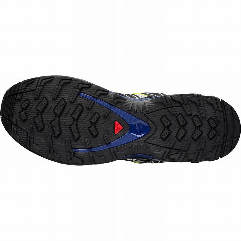 Blue / Black Men's Salomon XA PRO 3D Trail Running Shoes | 612-RAKIQN