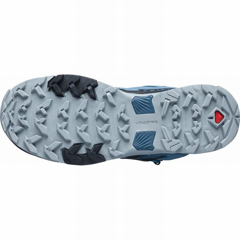 Blue / Black Women's Salomon X ULTRA 4 MID GORE-TEX Hiking Boots | 845-RXLTAW