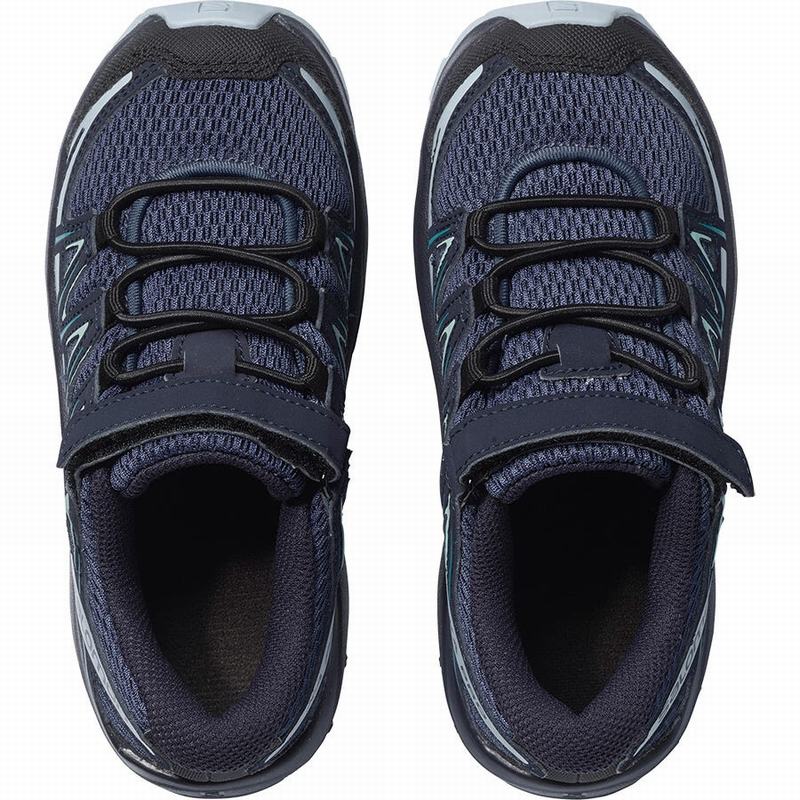 Blue Indigo / Blue Kids' Salomon XA PRO 3D K Hiking Shoes | 053-PSDNZJ