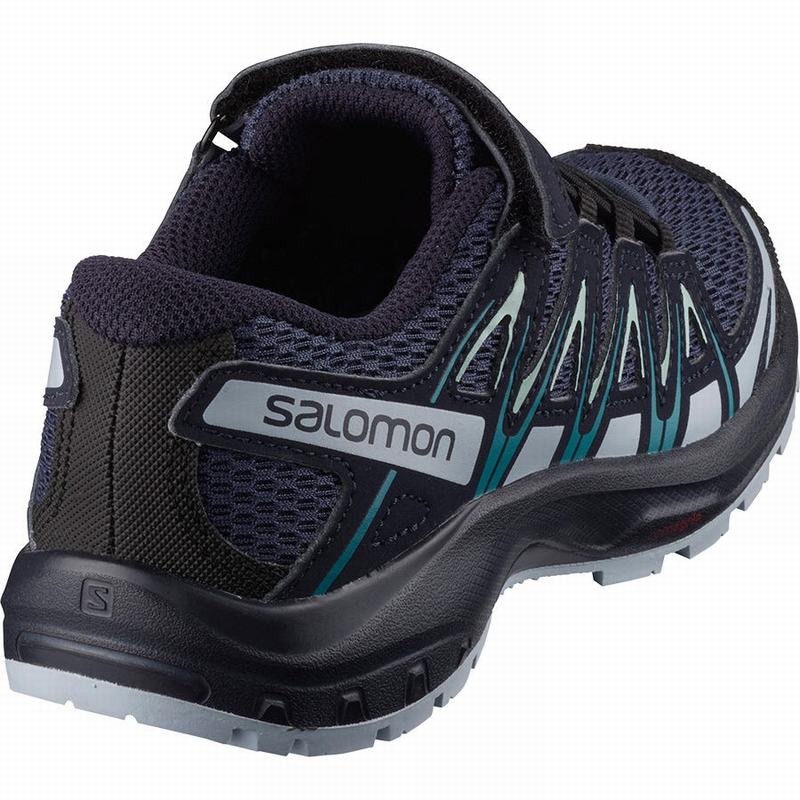 Blue Indigo / Blue Kids' Salomon XA PRO 3D K Hiking Shoes | 053-PSDNZJ