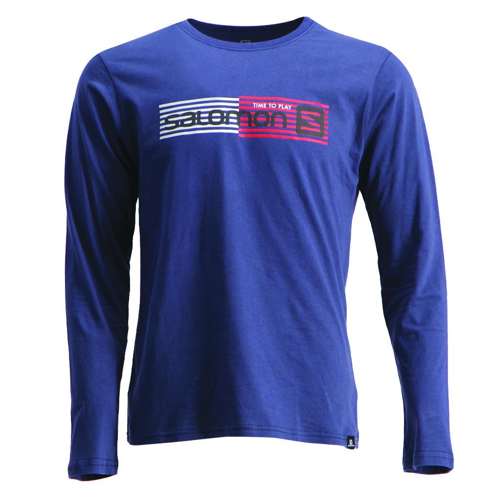 Blue Kids\' Salomon JOEY LS B T Shirts | 021-FWIBQJ