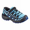Blue / White Kids' Salomon XA PRO 3D J Hiking Shoes | 954-KZUCER