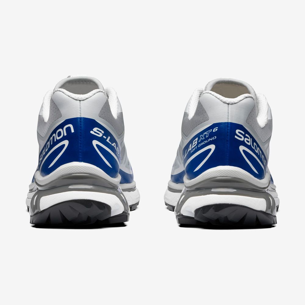 Blue / White Men's Salomon XT-6 Sneakers | 376-SIFMDY