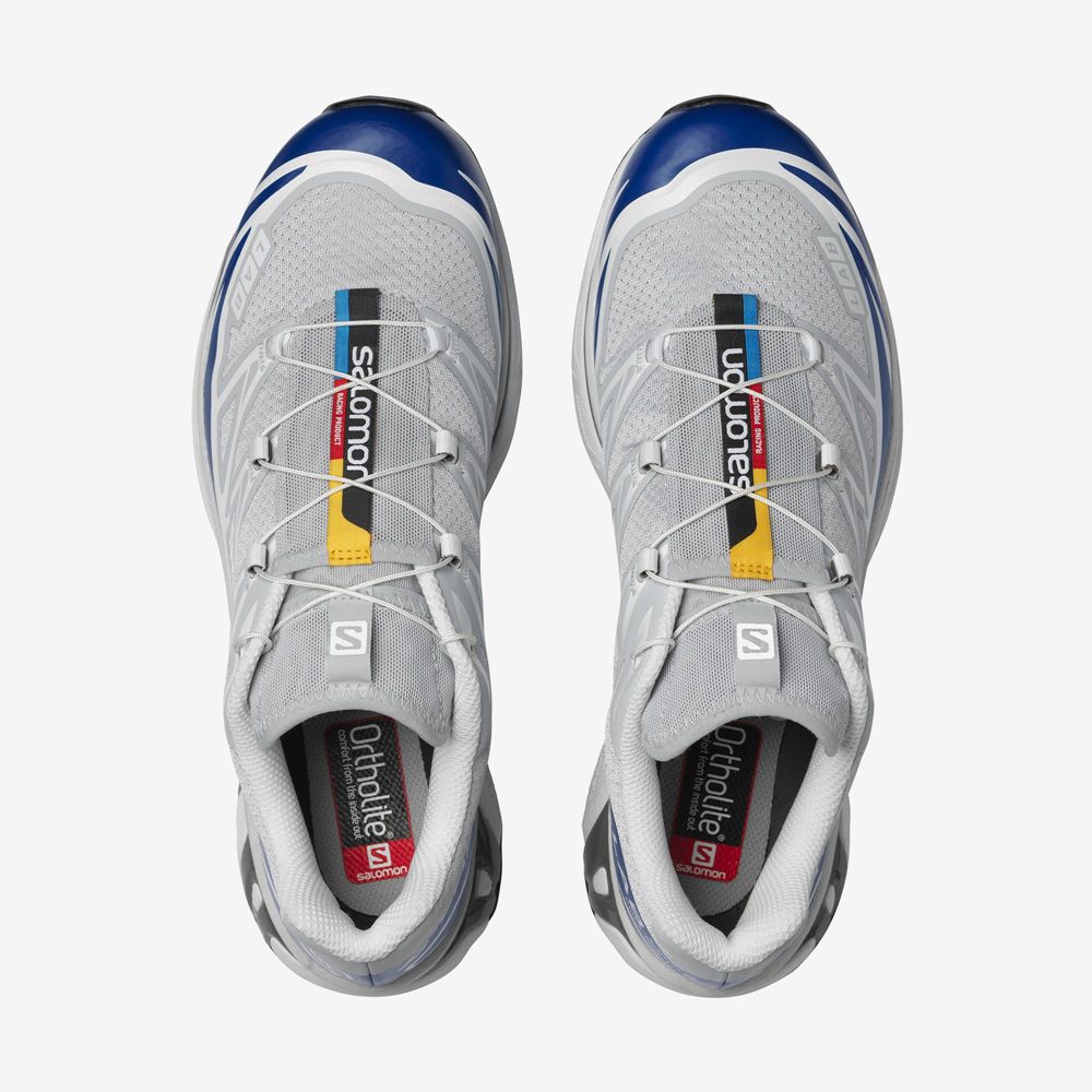 Blue / White Men's Salomon XT-6 Sneakers | 376-SIFMDY