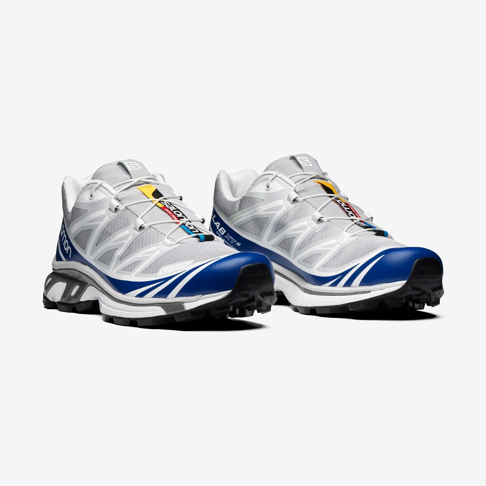 Blue / White Men's Salomon XT-6 Sneakers | 376-SIFMDY