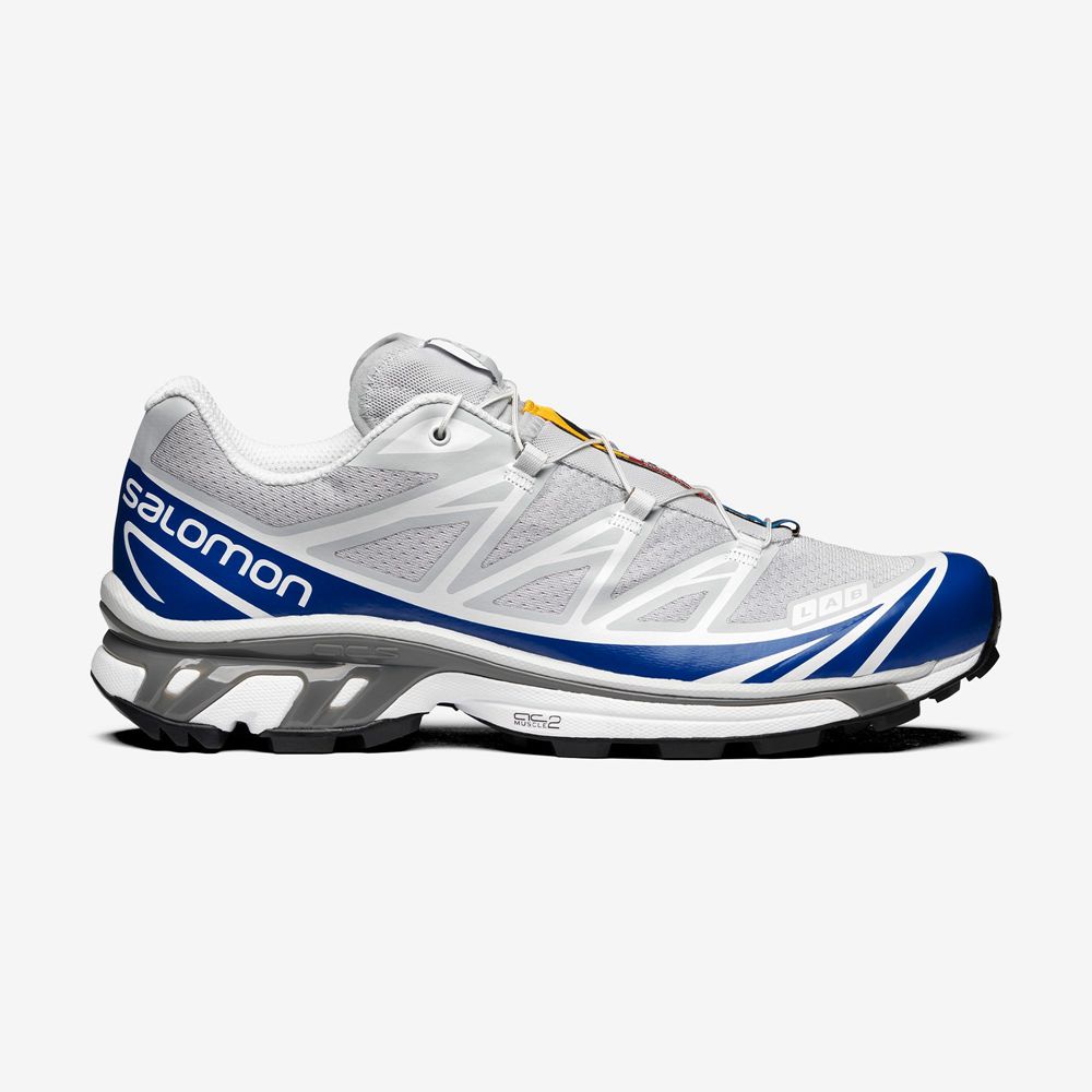 Blue / White Men\'s Salomon XT-6 Sneakers | 376-SIFMDY