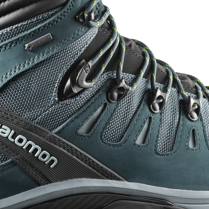 Brown Black Men's Salomon QUEST 4D 3 GTX Hiking Boots | 641-WVUEDN