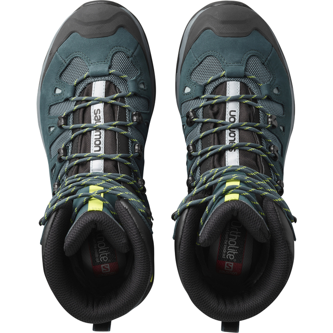 Brown Black Men's Salomon QUEST 4D 3 GTX Hiking Boots | 641-WVUEDN