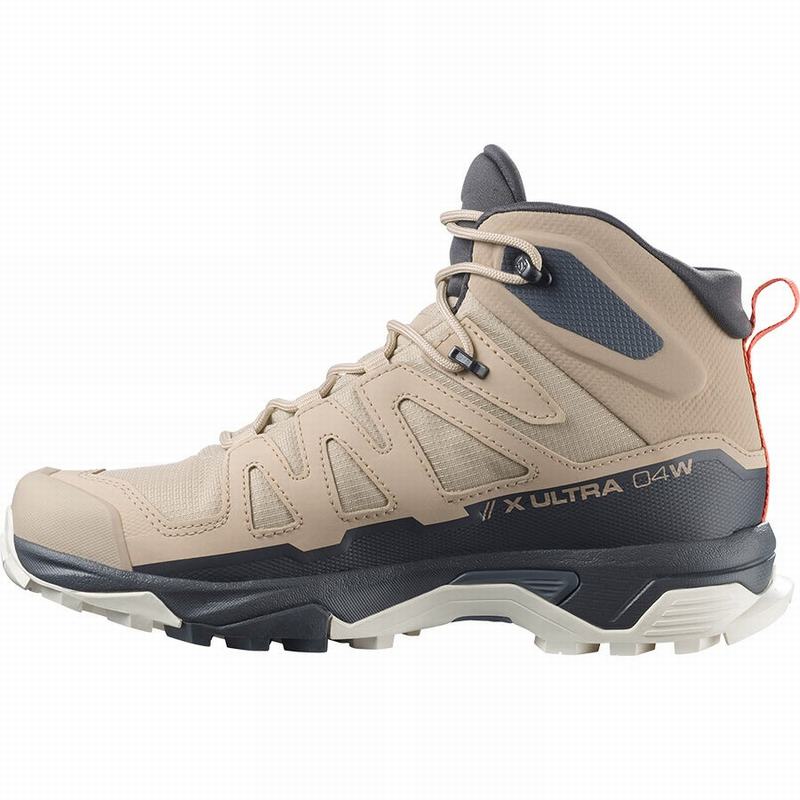 Brown Women's Salomon X ULTRA 4 MID GORE-TEX Hiking Boots | 497-ABMULX
