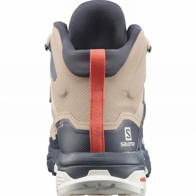 Brown Women's Salomon X ULTRA 4 MID GORE-TEX Hiking Boots | 497-ABMULX