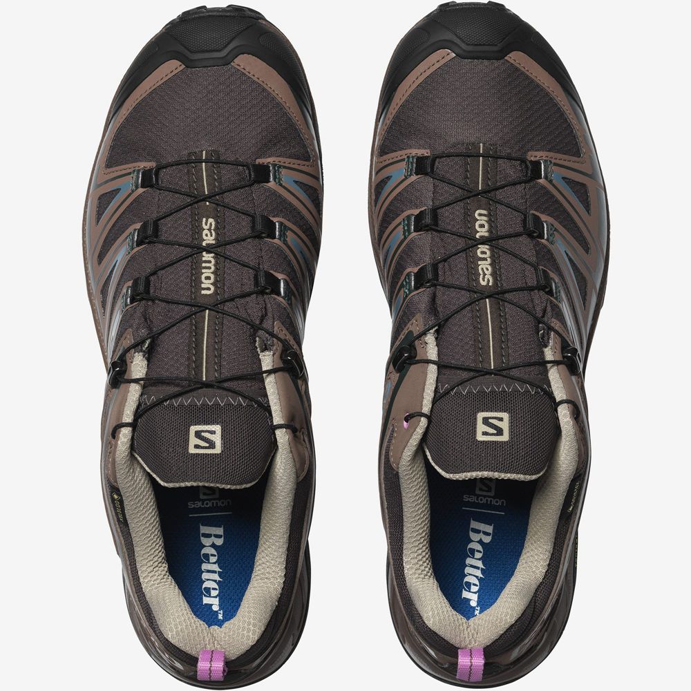 Chocolate Men's Salomon X ULTRA 3 GTX FOR BETTER Sneakers | 074-TCMGBO