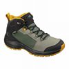 Green / Black Kids' Salomon OUTWARD CLIMASALOMON WATERPROOF Hiking Shoes | 642-UKFMCG