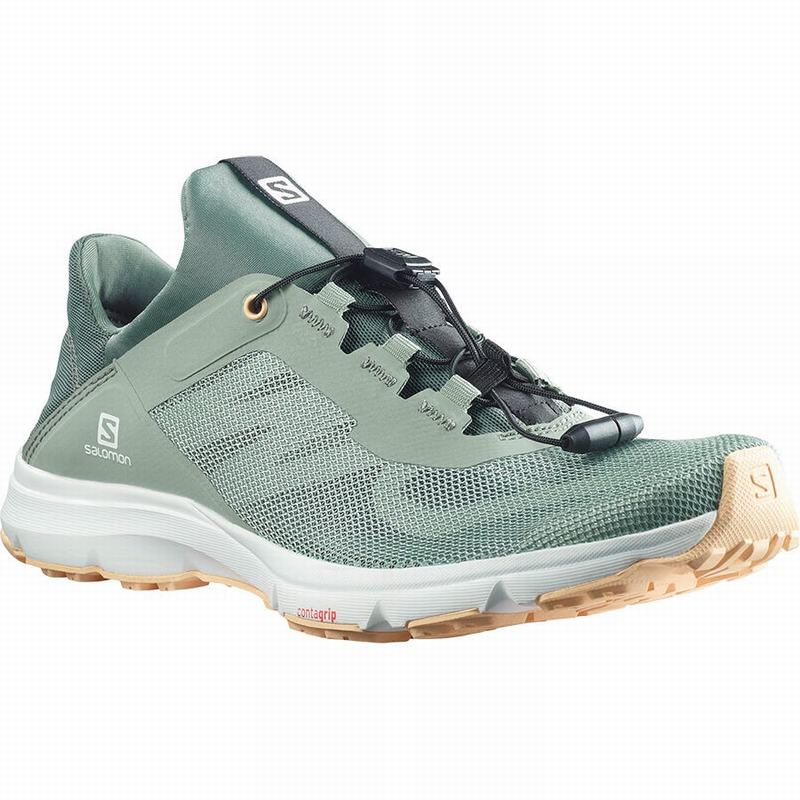 Green Women's Salomon AMPHIB BOLD 2 Water Shoes | 138-BZGXST