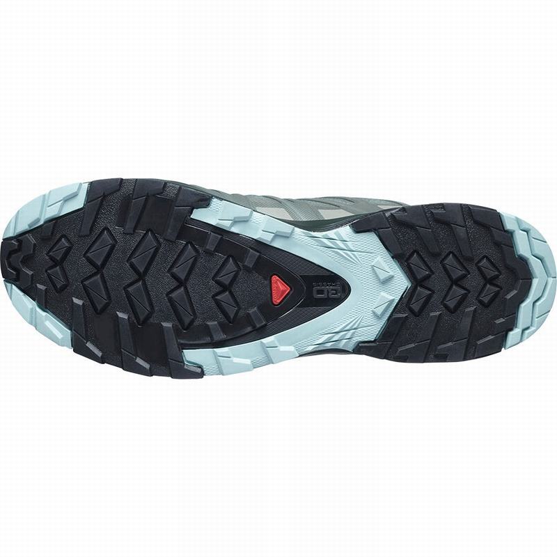 Green Women's Salomon XA PRO 3D V8 GORE-TEX Trail Running Shoes | 675-BHJFOP