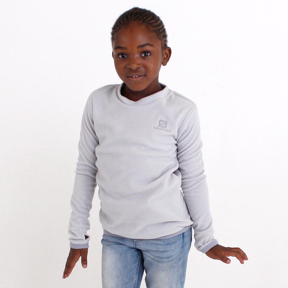 Grey Kids' Salomon KABRU G Jackets Midlayers | 840-UPGMWJ