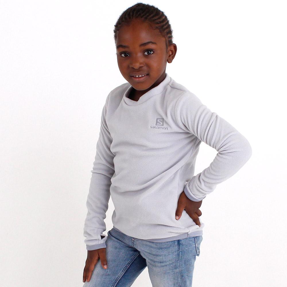 Grey Kids' Salomon KABRU G Jackets Midlayers | 840-UPGMWJ