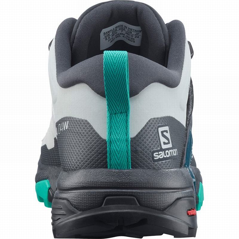 Grey / Mint Women's Salomon X ULTRA 4 GORE-TEX Hiking Shoes | 436-PAEKOU