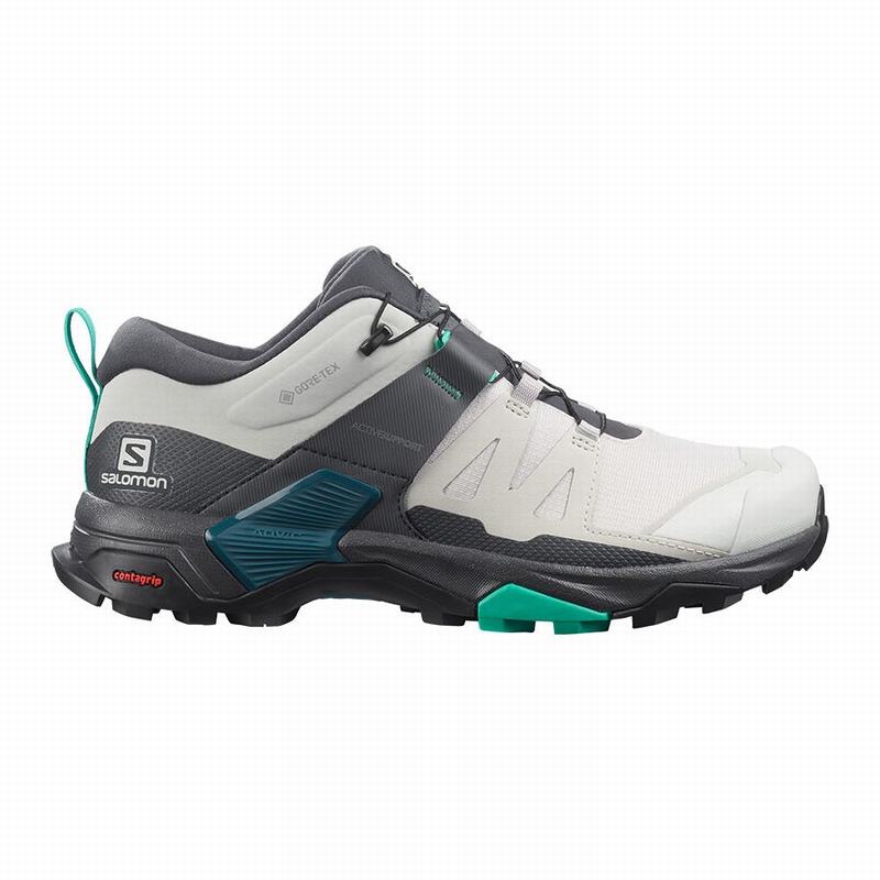 Grey / Mint Women\'s Salomon X ULTRA 4 GORE-TEX Hiking Shoes | 436-PAEKOU