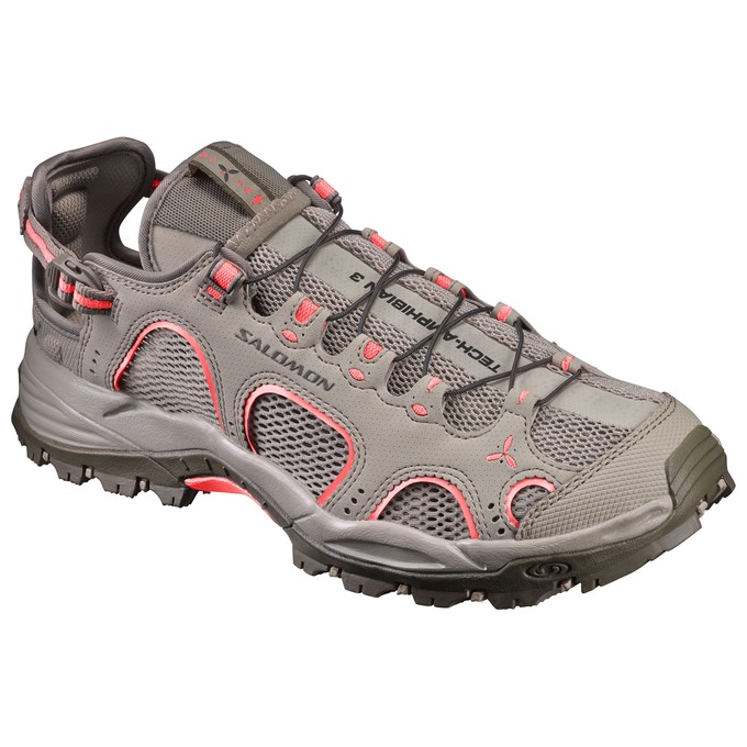Light Brown Women\'s Salomon TECHAMPHIBIAN 3 W Water Shoes | 416-XUWAPG