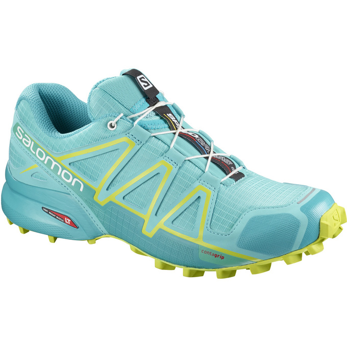 Light Turquoise Women\'s Salomon SPEEDCROSS 4 W Trail Running Shoes | 579-AWYNJL