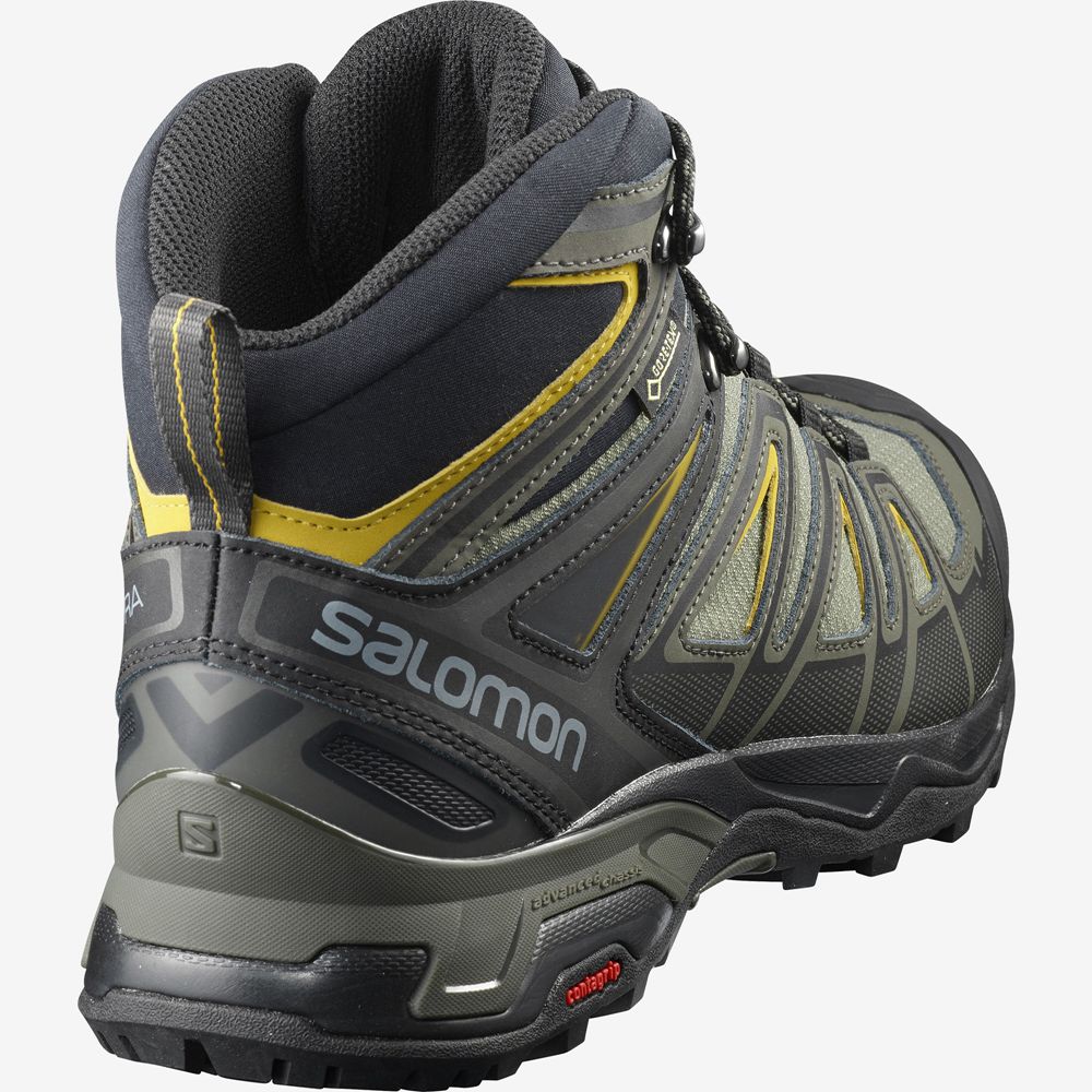 Multicolor Men's Salomon X ULTRA 3 WIDE MID GORE-TEX Hiking Boots | 865-JDUNKS