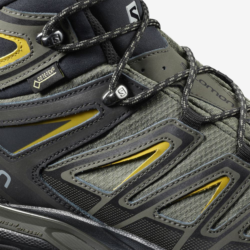 Multicolor Men's Salomon X ULTRA 3 WIDE MID GORE-TEX Hiking Boots | 865-JDUNKS
