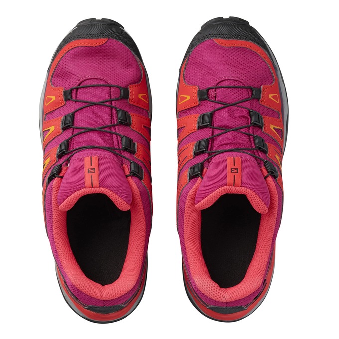 Purple / Orange Kids' Salomon X-ULTRA GTX J Hiking Shoes | 365-XZBOTU